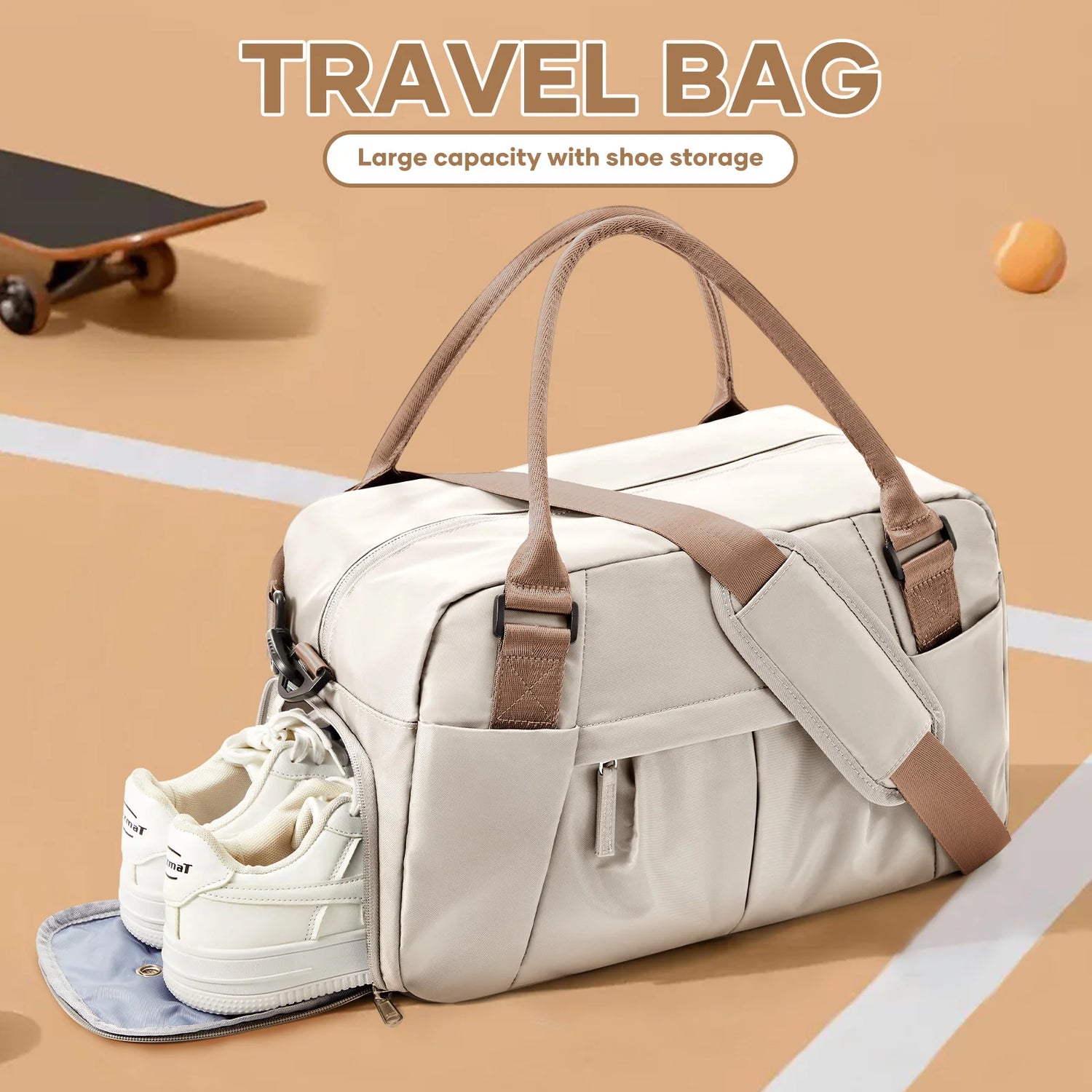 Compact Travel Tote Shoulder Bag