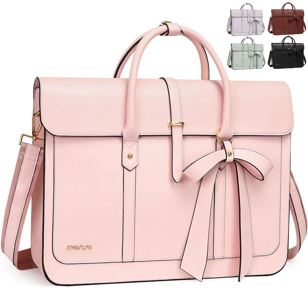 Convertible PU Leather Laptop Bag