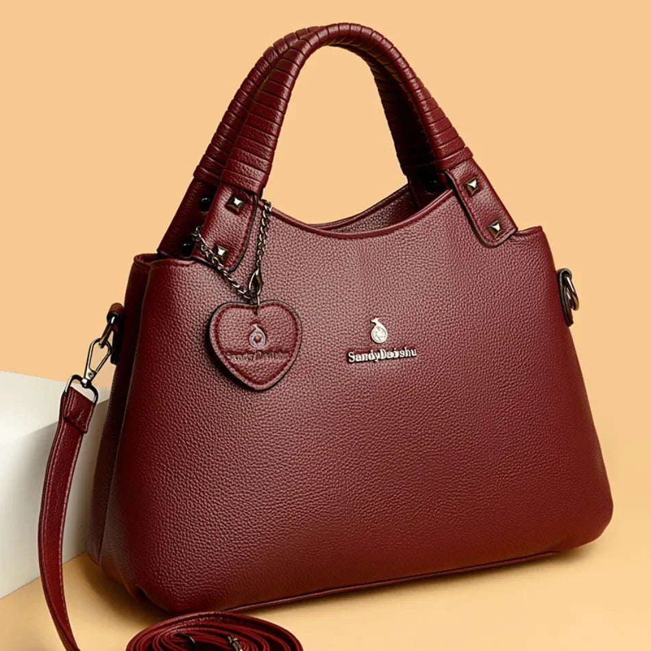 Elegant Leather Shoulder Tote