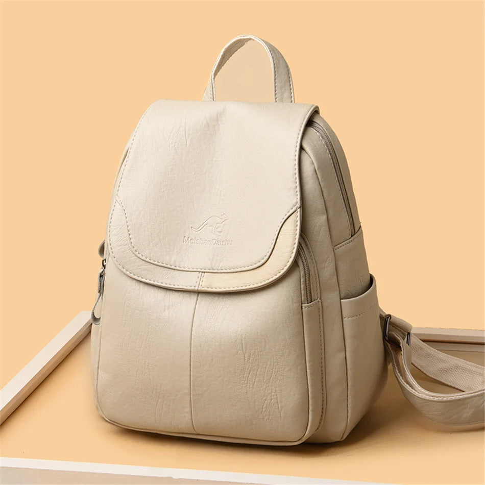Elegant PU Leather Backpack
