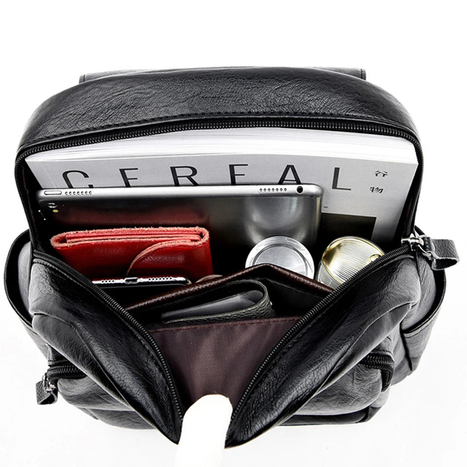 Elegant PU Leather Backpack