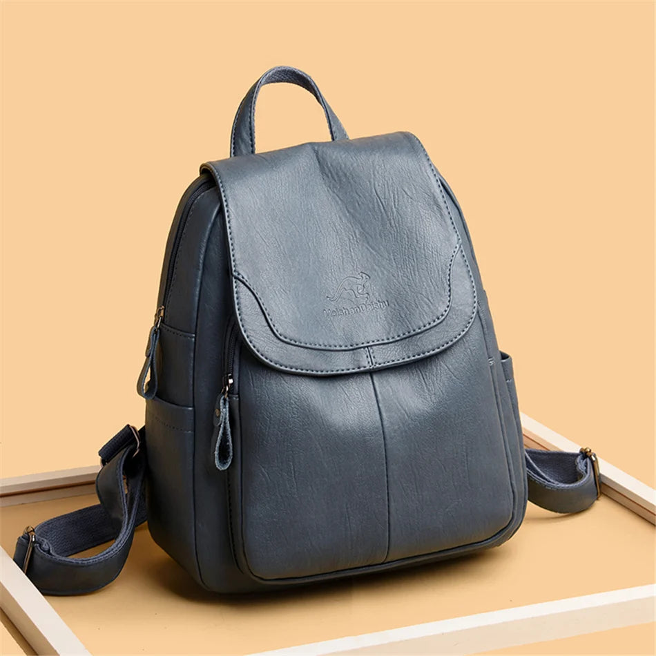 Elegant PU Leather Backpack