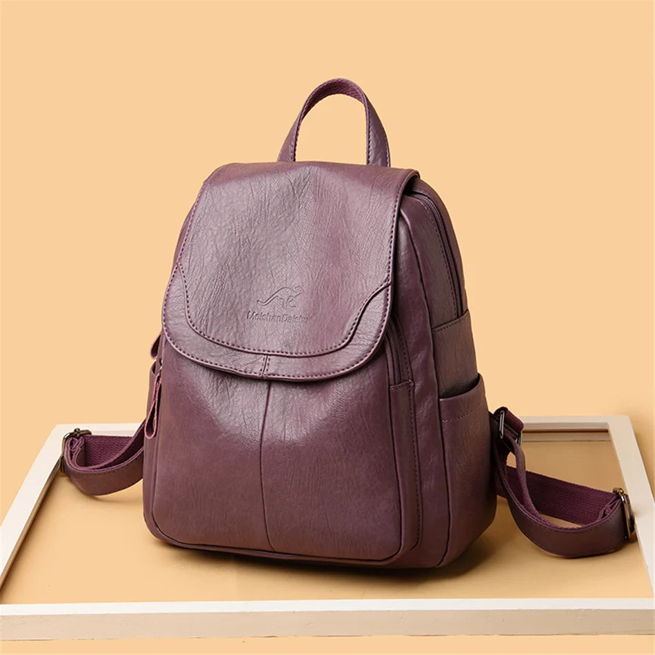 Elegant PU Leather Backpack