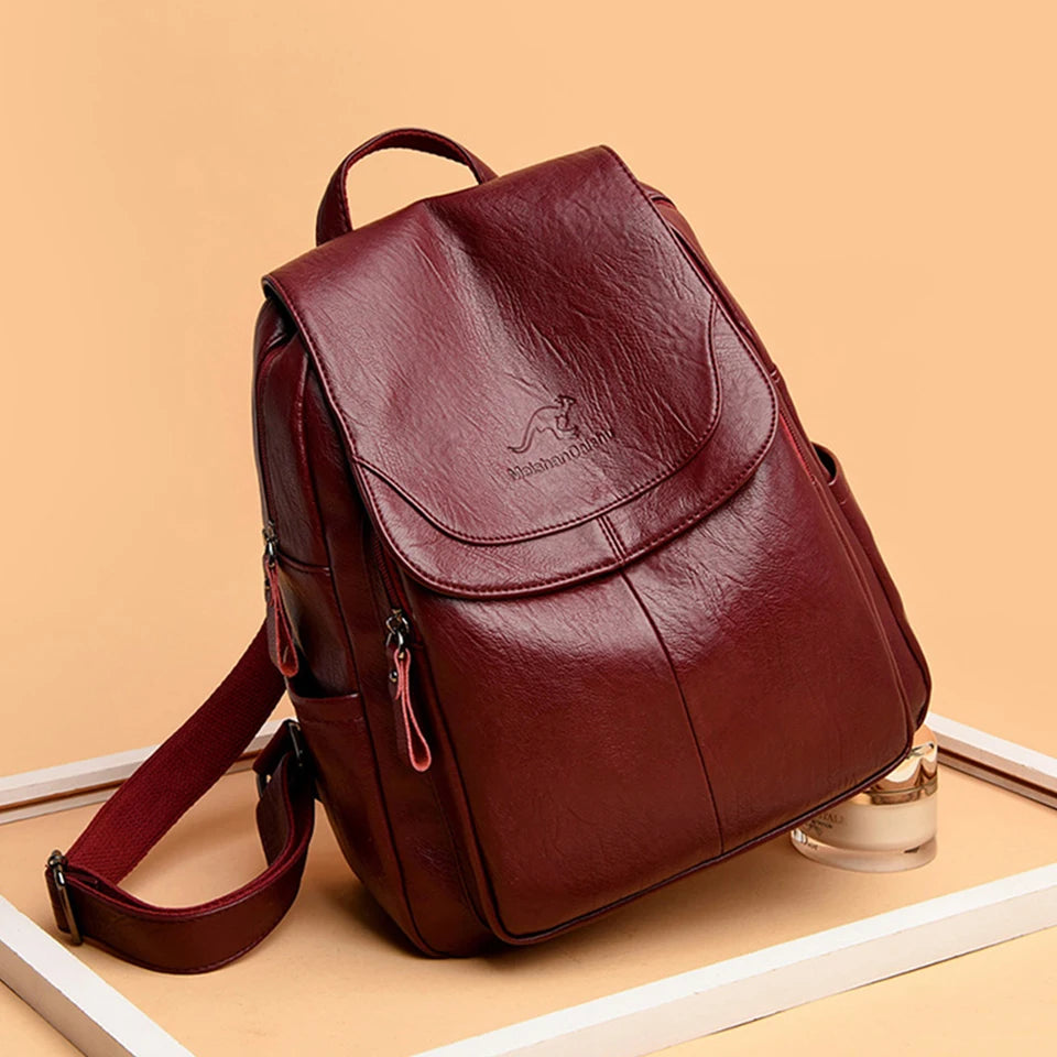 Elegant PU Leather Backpack