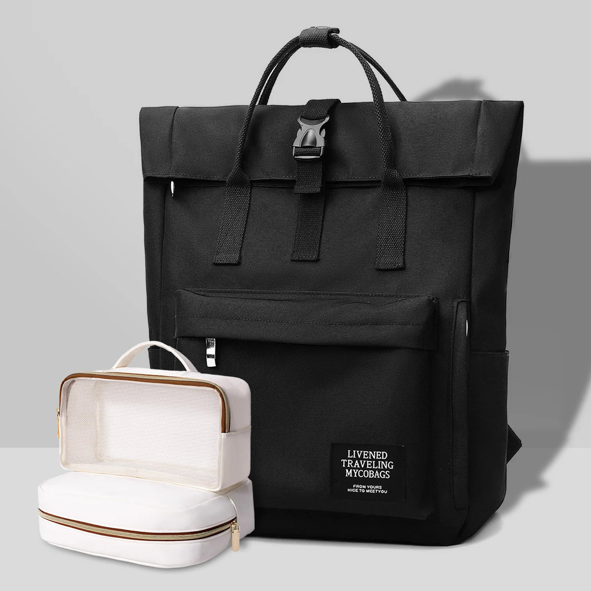 Fashionable College Laptop Bag – Lightweight Travel Backpack