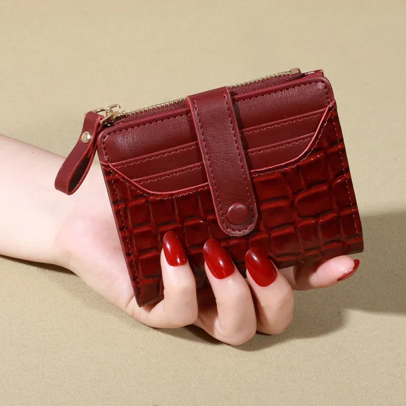 Croco Pattern PU Leather Wallet