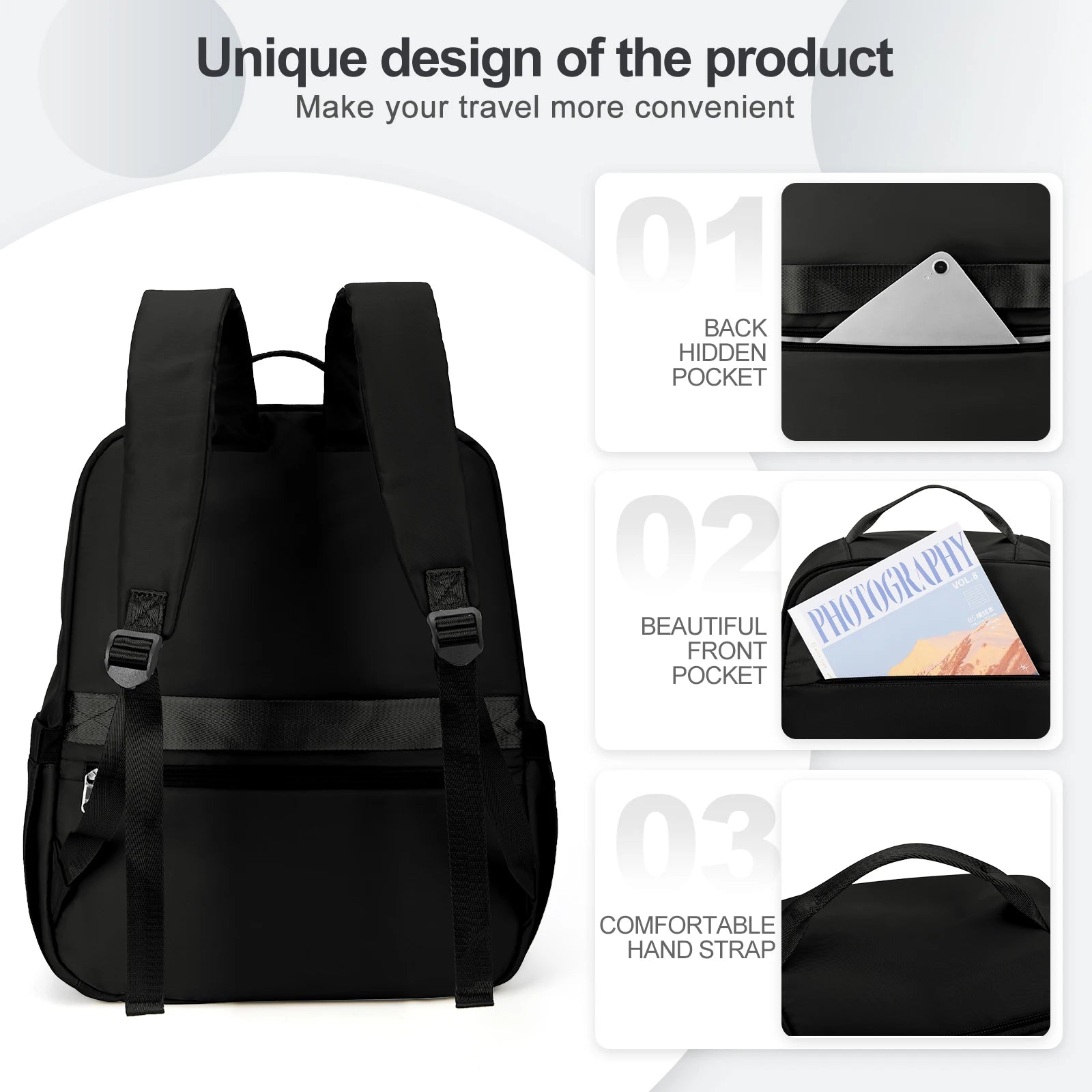 40x20x25 Personal Item Bag - Ryanair Cabin Backpack with Laptop Compartment