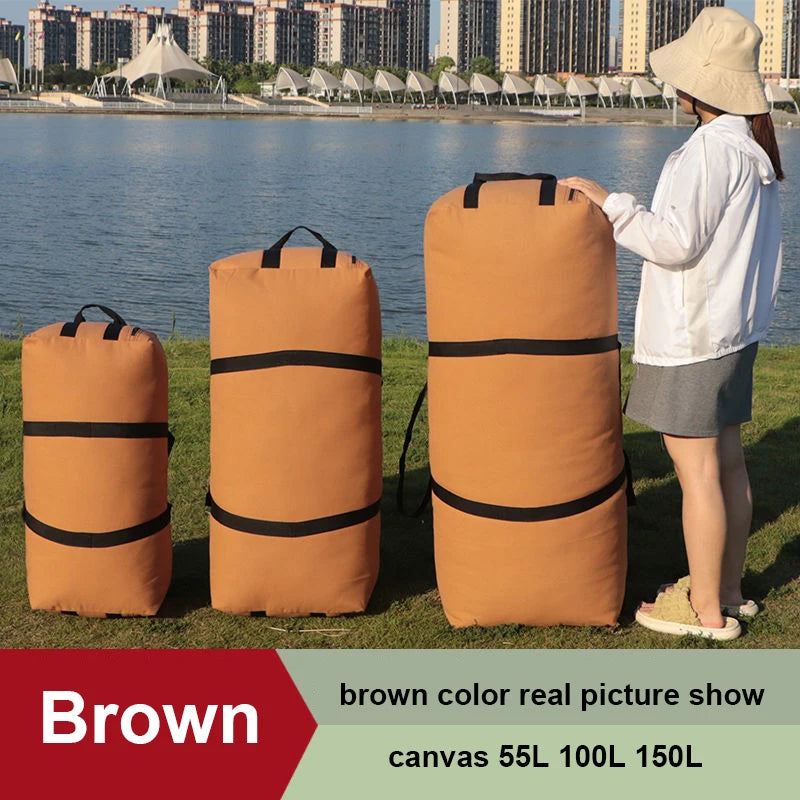 150L, 100L, 55L Large Capacity Waterproof Travel Duffel Bag – Outdoor Fitness Bag