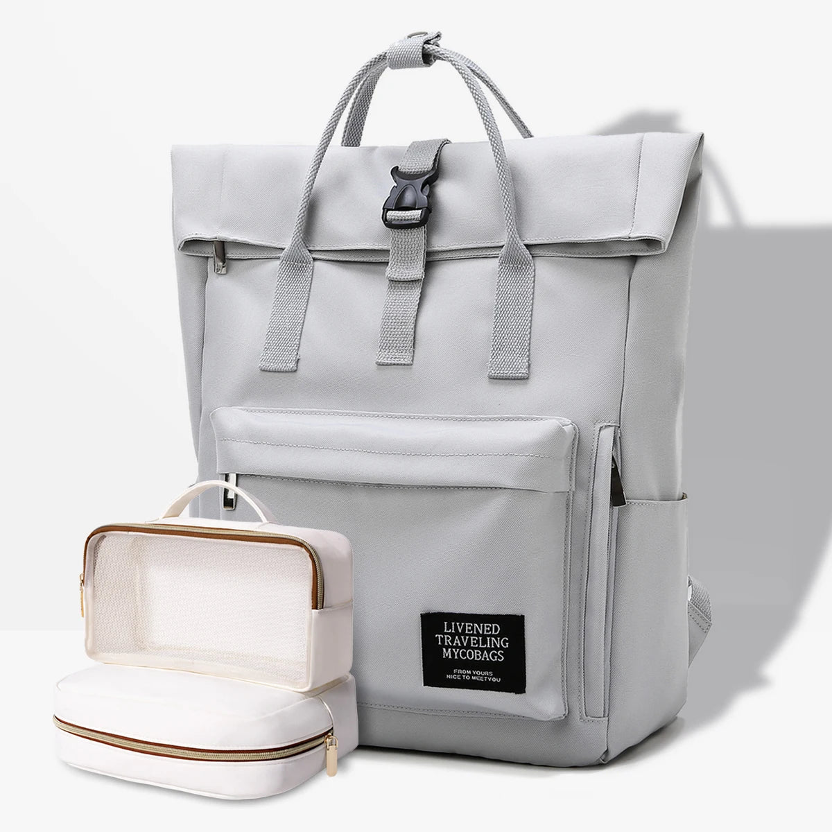 Fashionable College Laptop Bag – Lightweight Travel Backpack