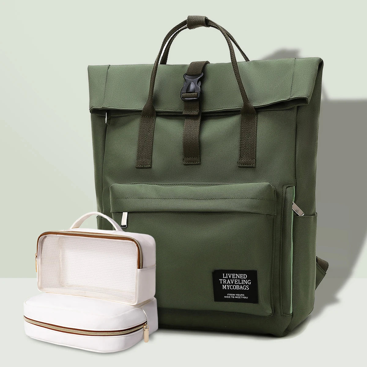 Fashionable College Laptop Bag – Lightweight Travel Backpack