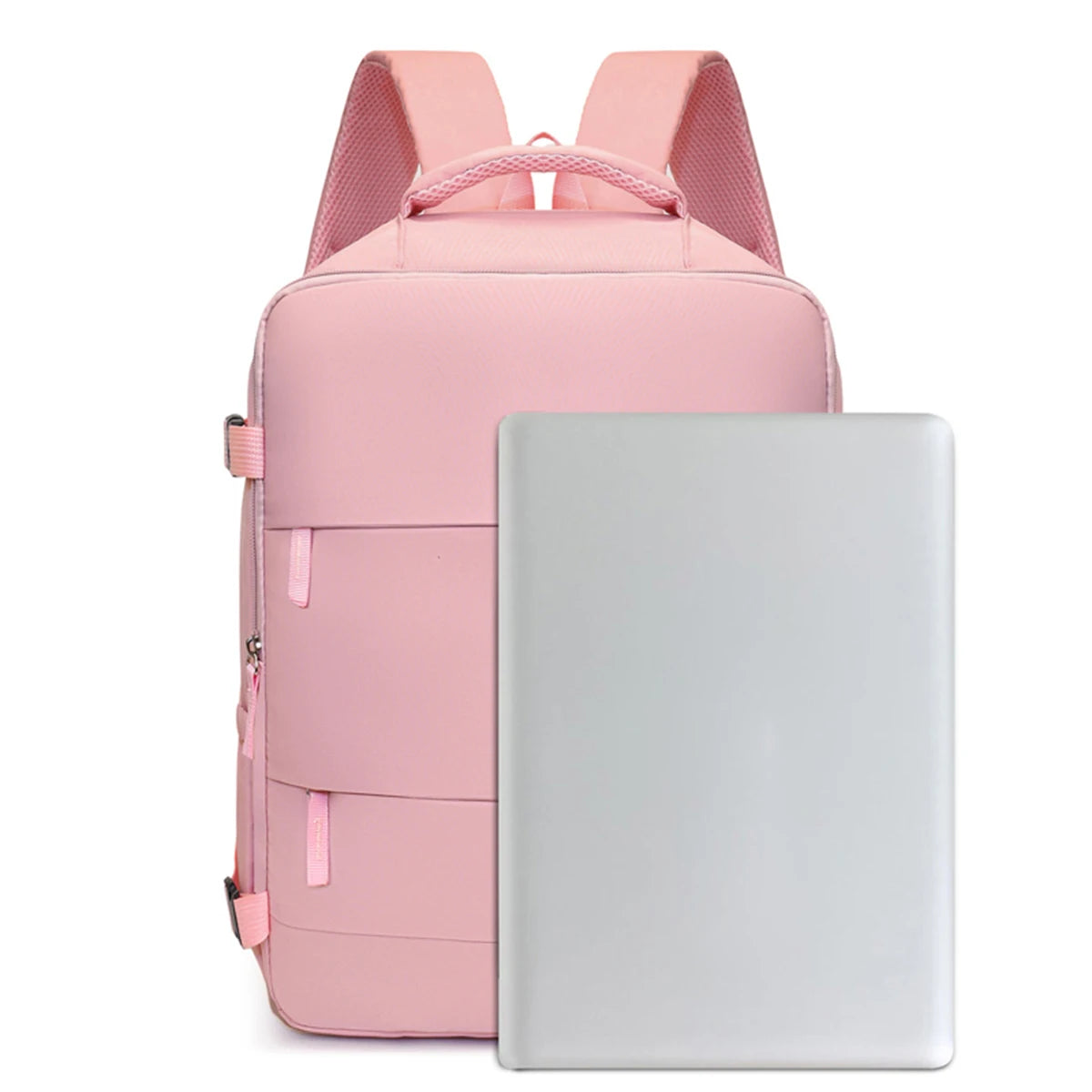 Waterproof Unisex Oxford Backpack – Dual Zipper Travel Bag