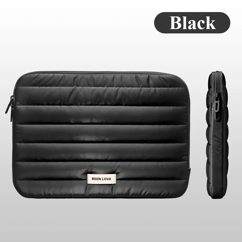 13/14 Inch Puffy Laptop Sleeve – Soft Fashion Notebook Case for MacBook Air & iPad Pro