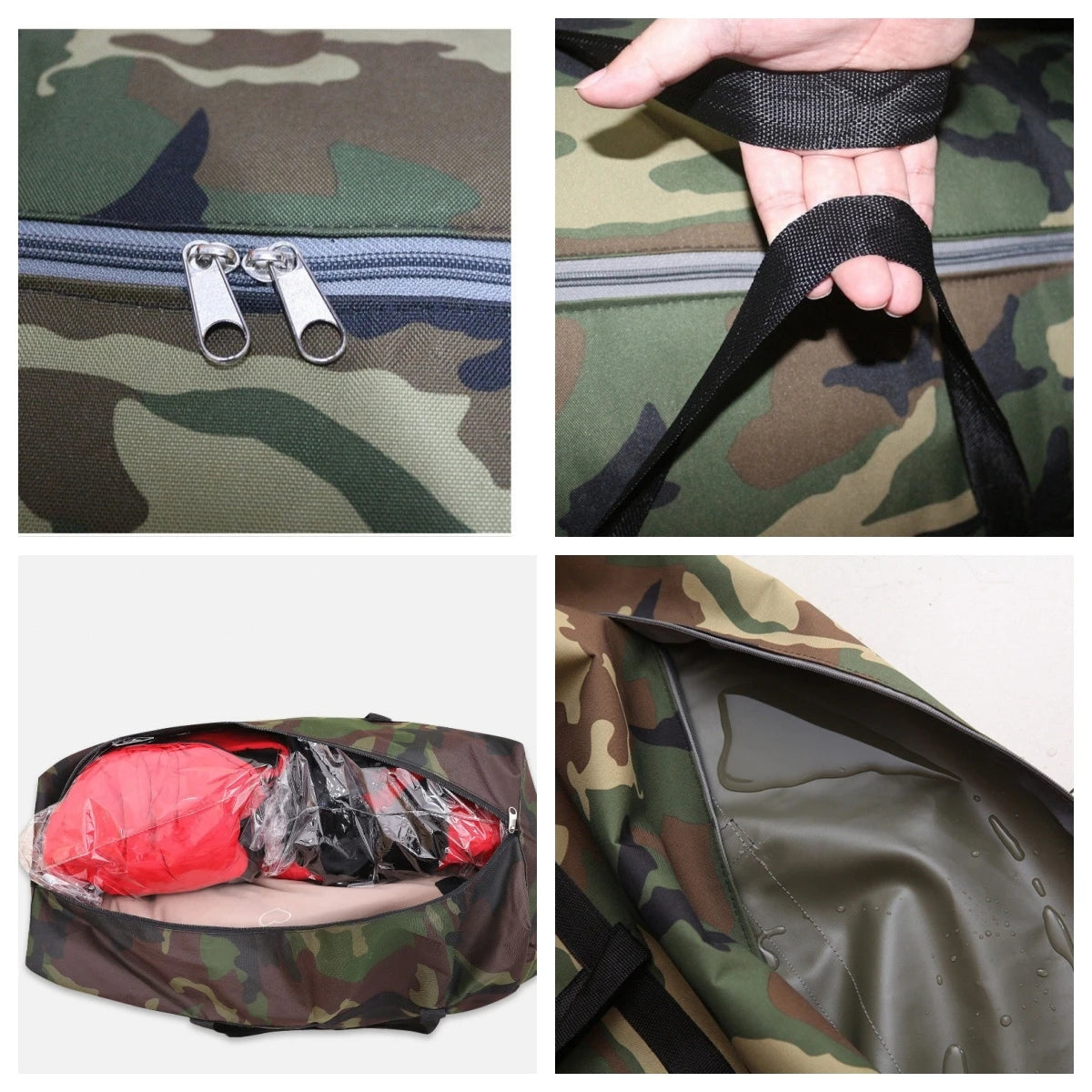 180L Camouflage Travel Bag