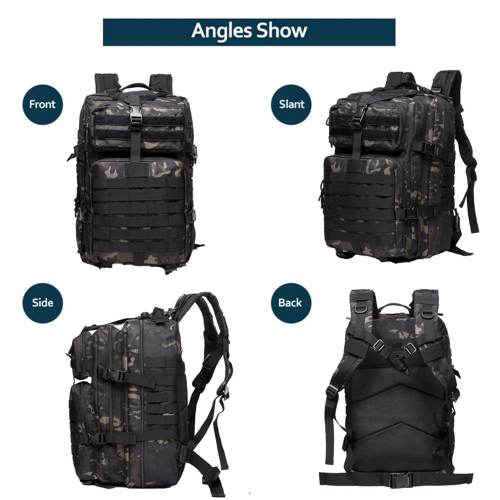 25L-50L Waterproof Tactical Backpack