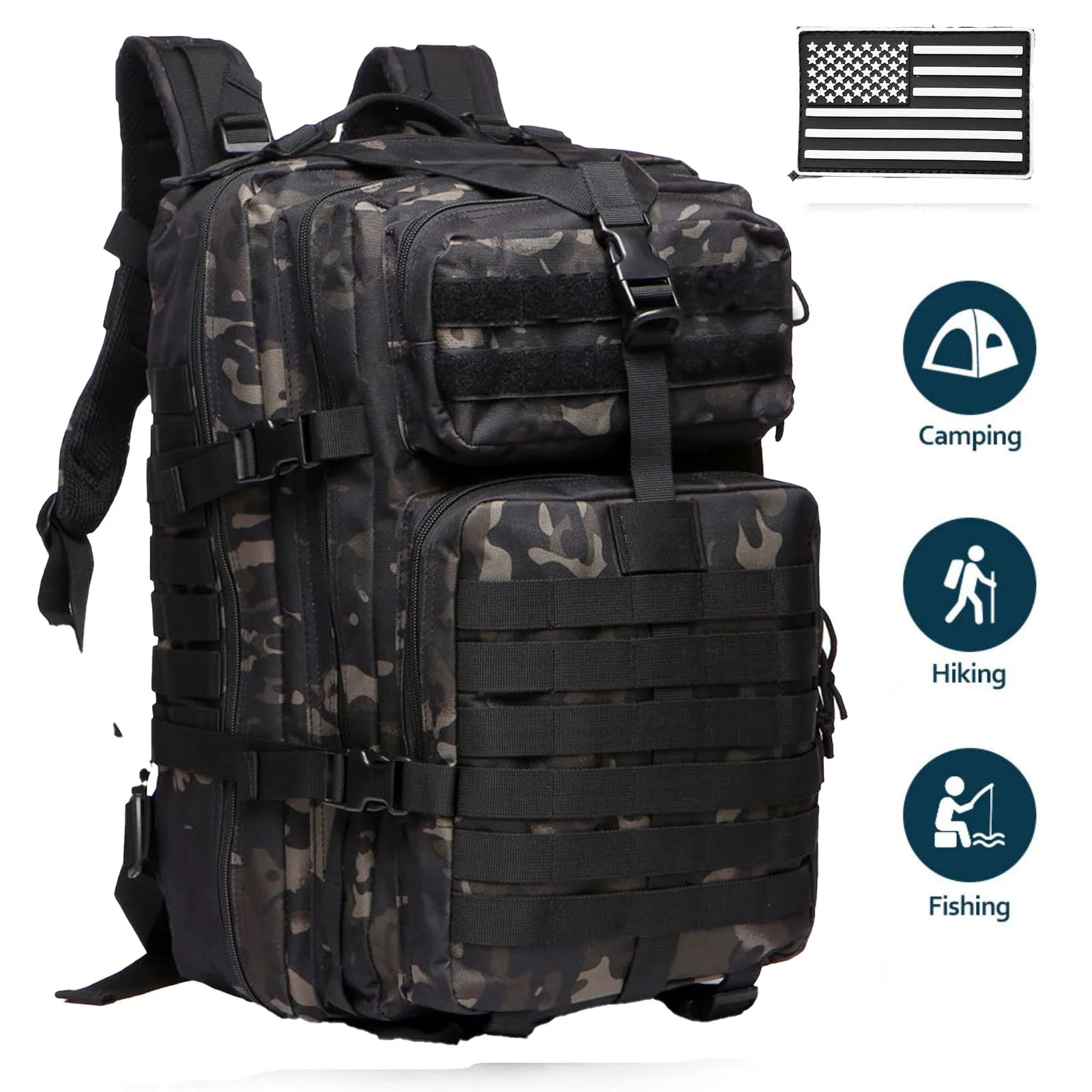 25L-50L Waterproof Tactical Backpack