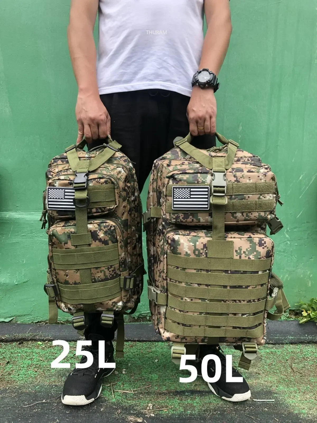 25L-50L Waterproof Tactical Backpack