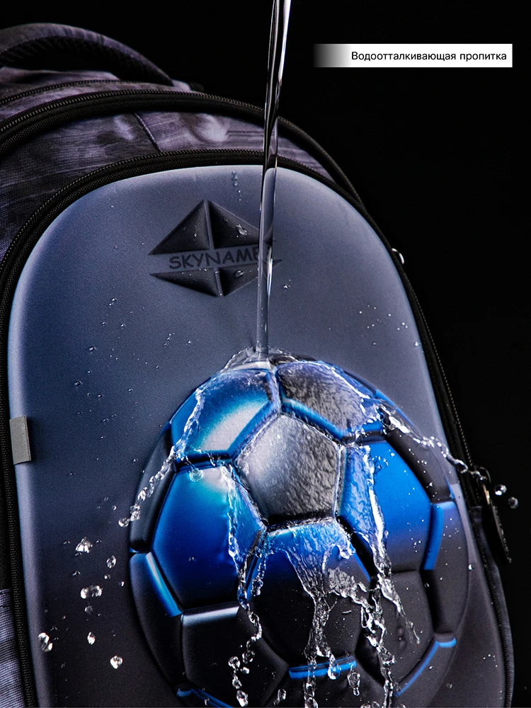 3D Football Kids School Backpack