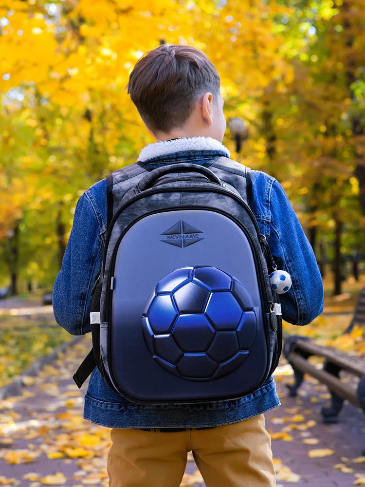 3D Football Kids School Backpack