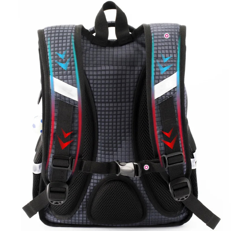 3D Football Kids School Backpack