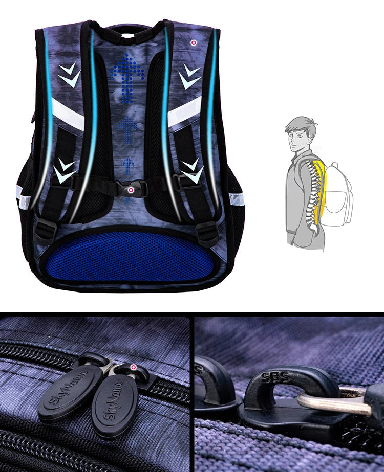 3D Football Kids School Backpack