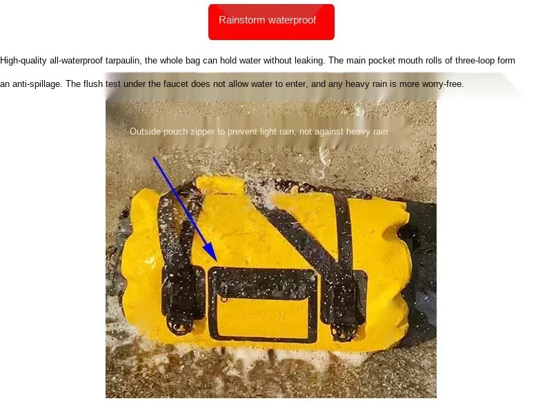 40L-120L Waterproof Motorcycle Tail Duffle Bag