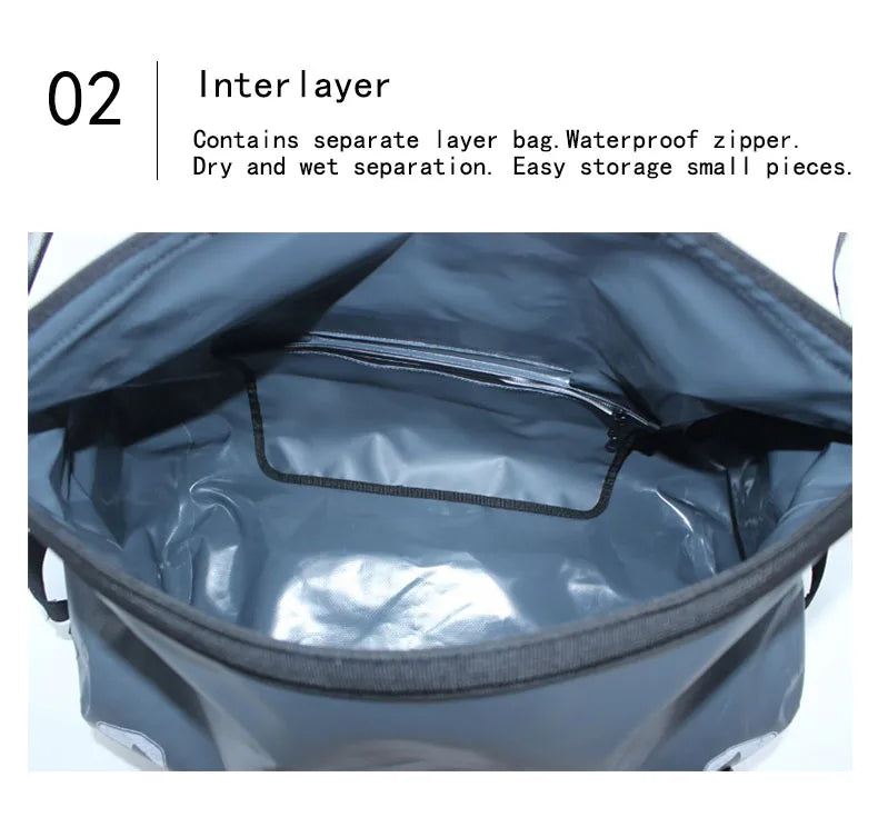 40L-120L Waterproof Motorcycle Tail Duffle Bag