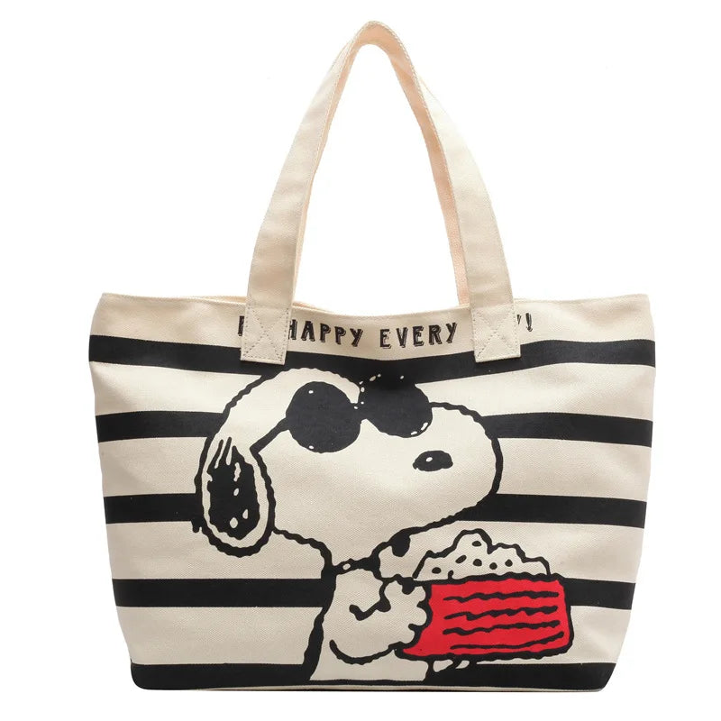 Mickey Snoopy Tote Bag – Large Capacity Shoulder Bag for Moms