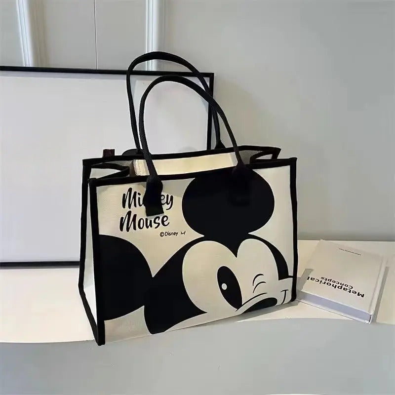 Mickey Snoopy Tote Bag – Large Capacity Shoulder Bag for Moms