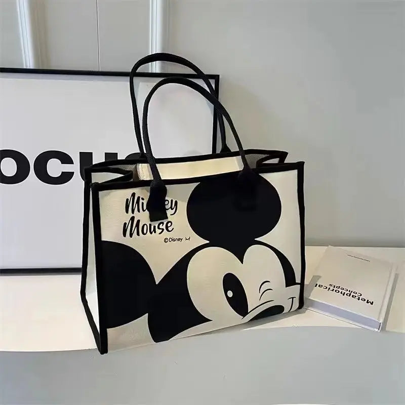 Mickey Snoopy Tote Bag – Large Capacity Shoulder Bag for Moms
