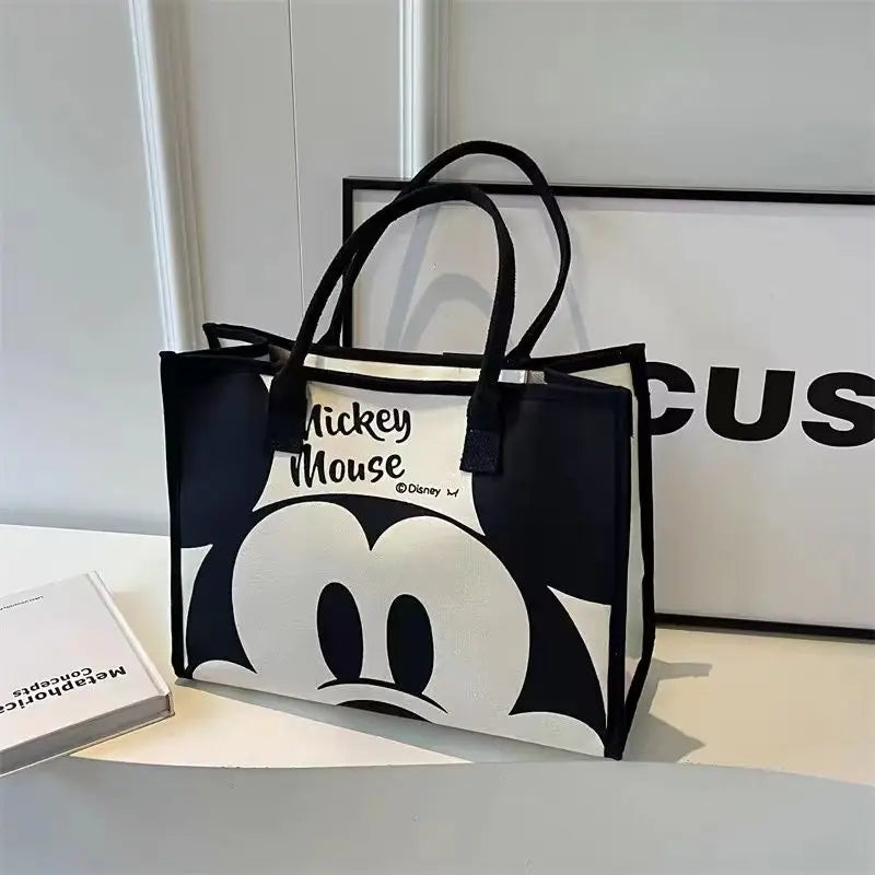 Mickey Snoopy Tote Bag – Large Capacity Shoulder Bag for Moms