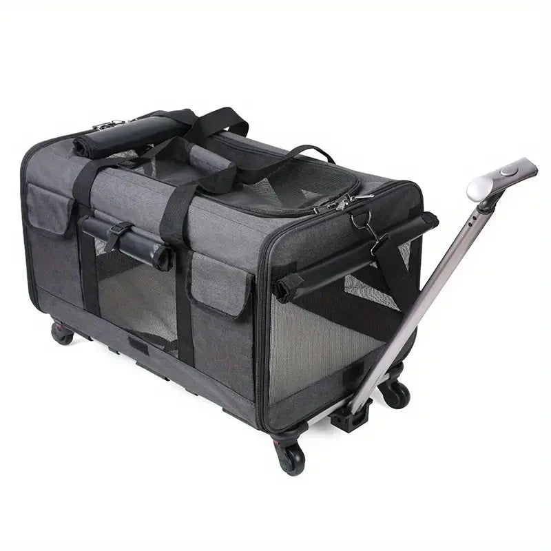 Detachable Pet Carrier Trolley – Extra Large Foldable Travel Bag