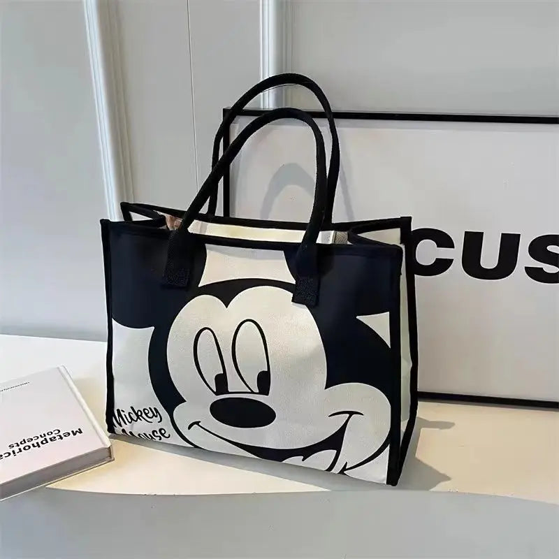 Mickey Snoopy Tote Bag – Large Capacity Shoulder Bag for Moms