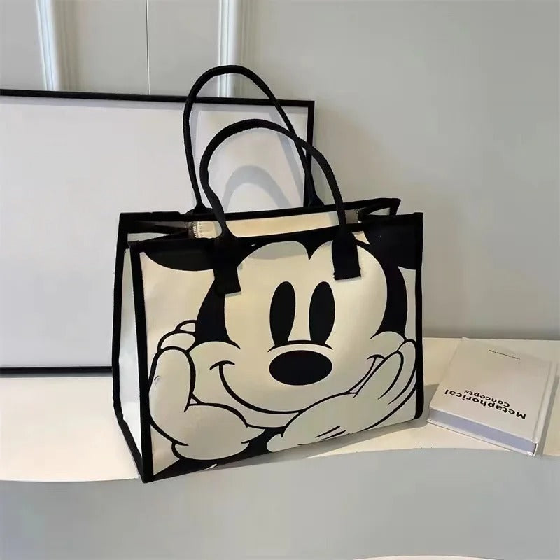 Mickey Snoopy Tote Bag – Large Capacity Shoulder Bag for Moms