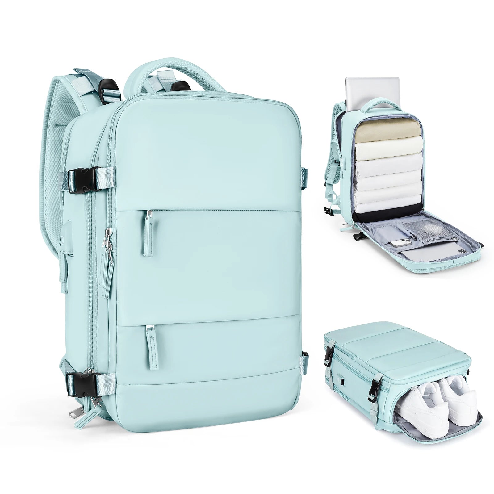 Wizz Air Cabin Backpack 40x30x20 – Large Capacity Waterproof Travel Laptop Backpack