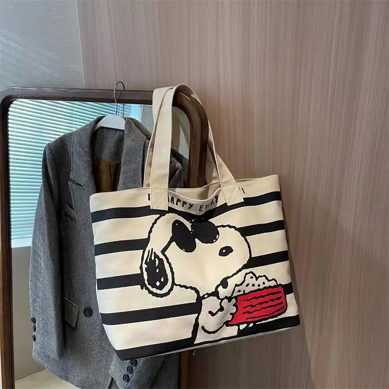Mickey Snoopy Tote Bag – Large Capacity Shoulder Bag for Moms