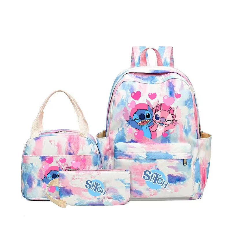 Anime Stitch 3PC Backpack Set