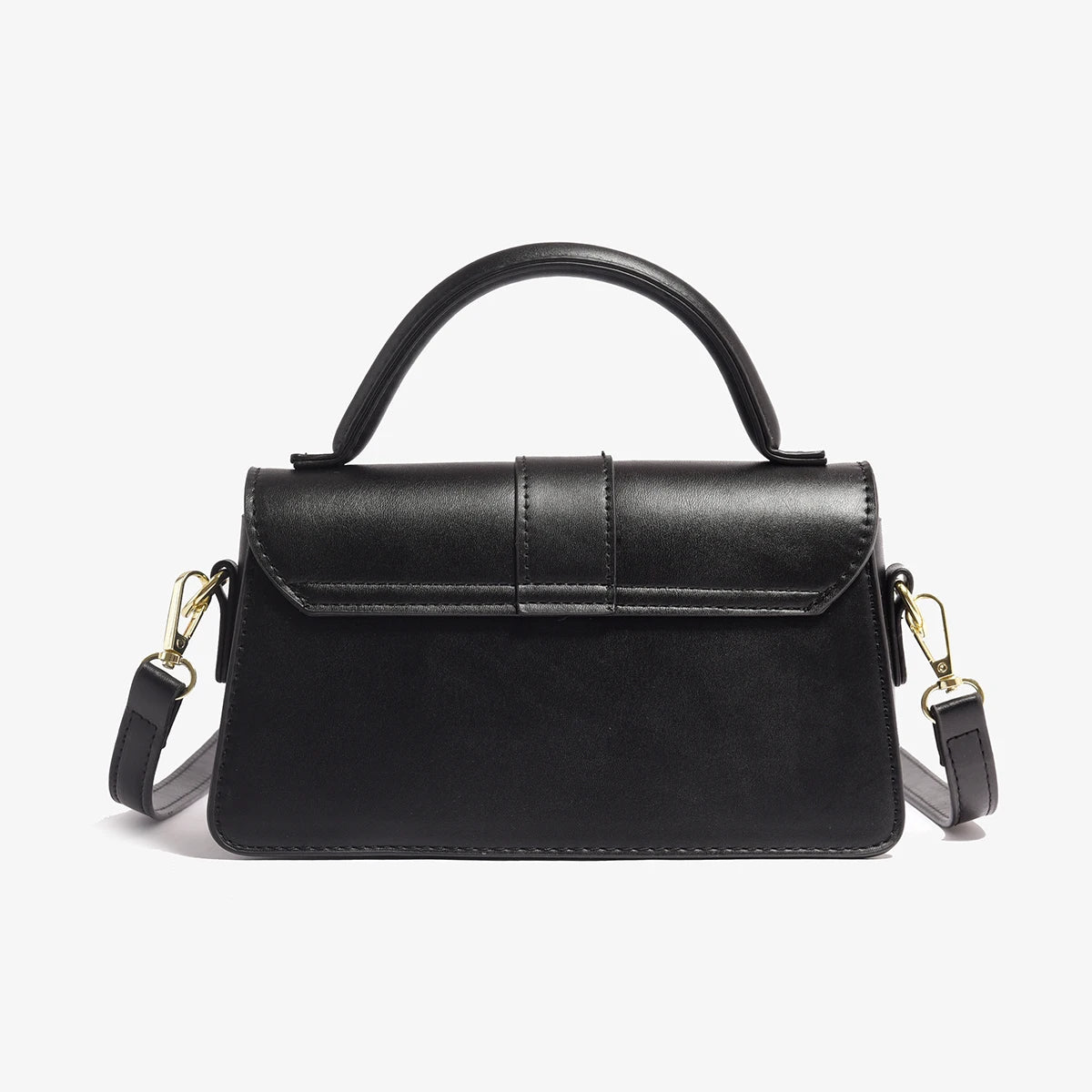 Black Vintage Crossbody Satchel