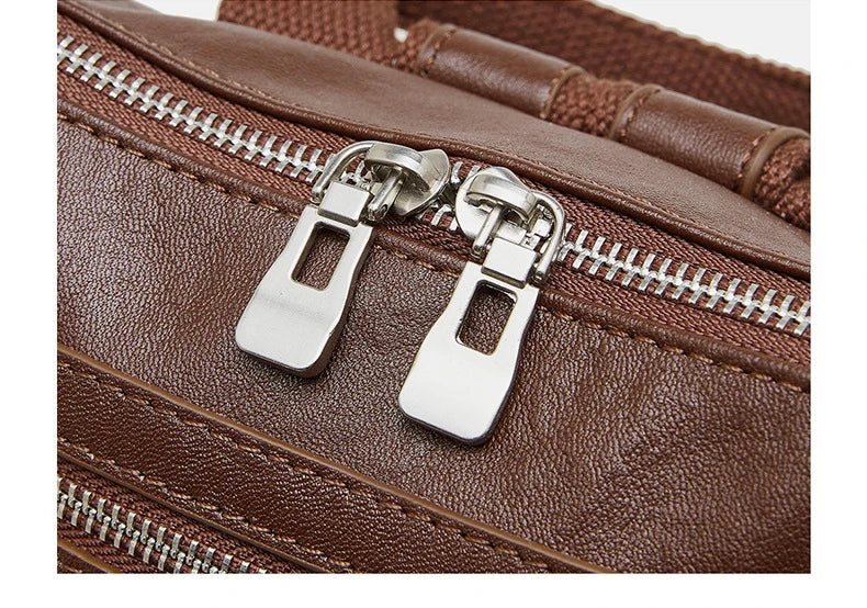 Classic Leather College Backpack