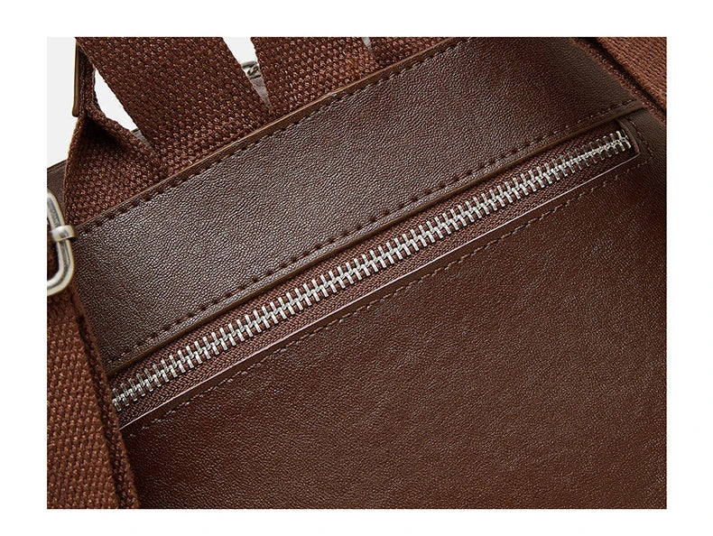 Classic Leather College Backpack