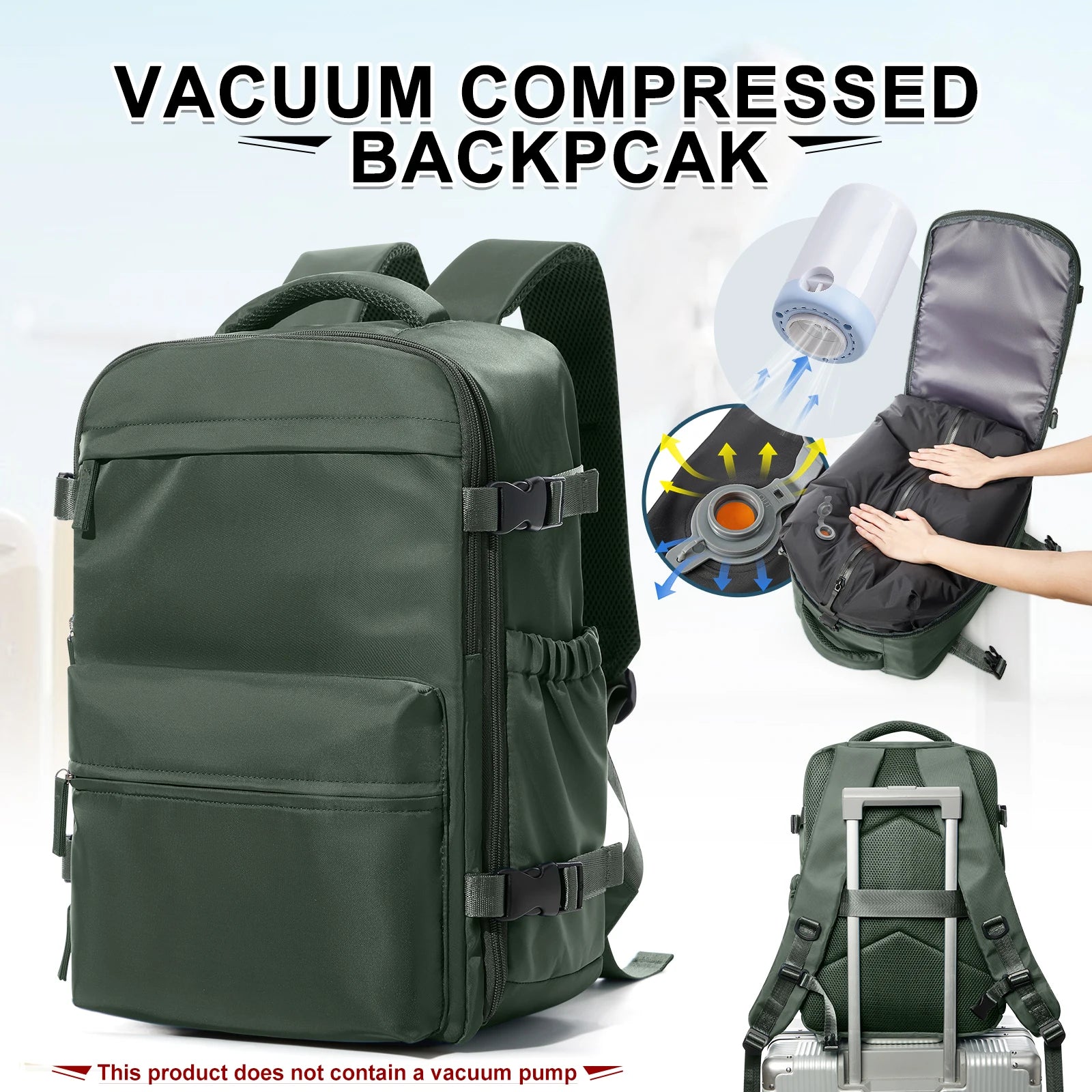 Compact Cabin Compression Backpack
