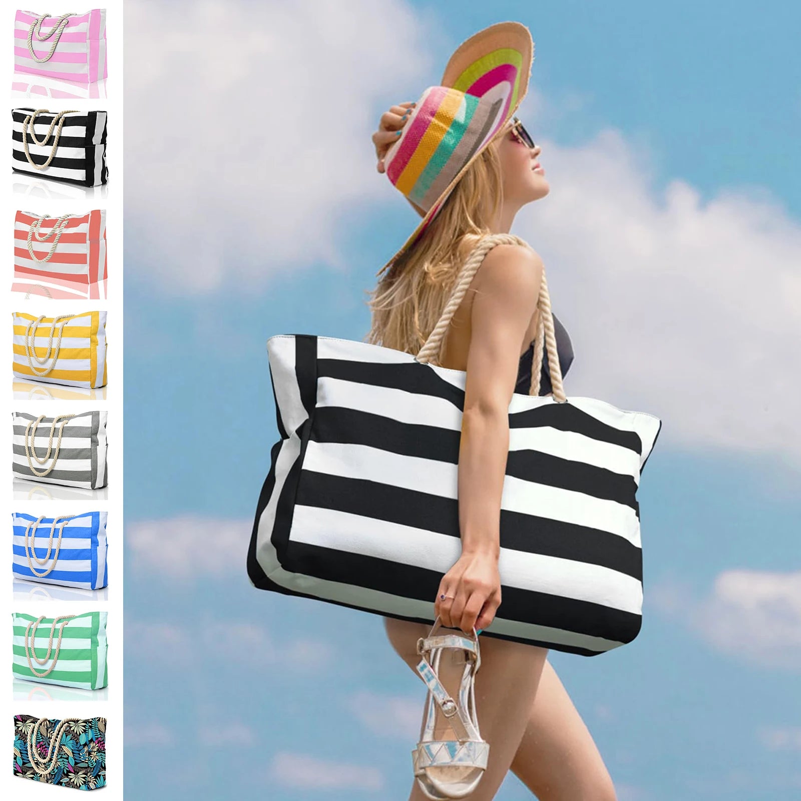 Compact Foldable Tote Shoulder Bag