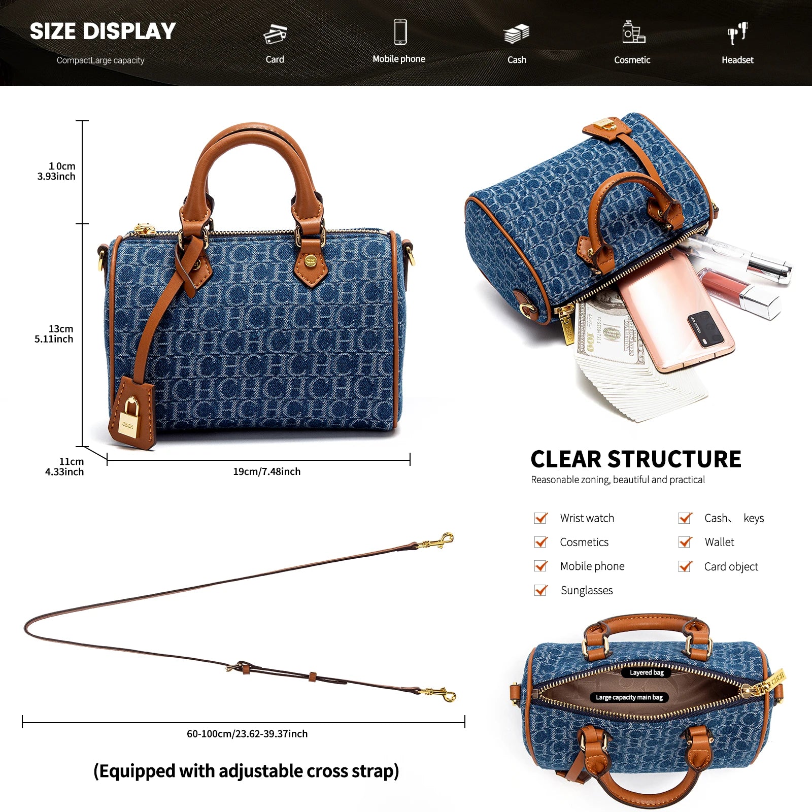 Cowboy Splicing HandBag