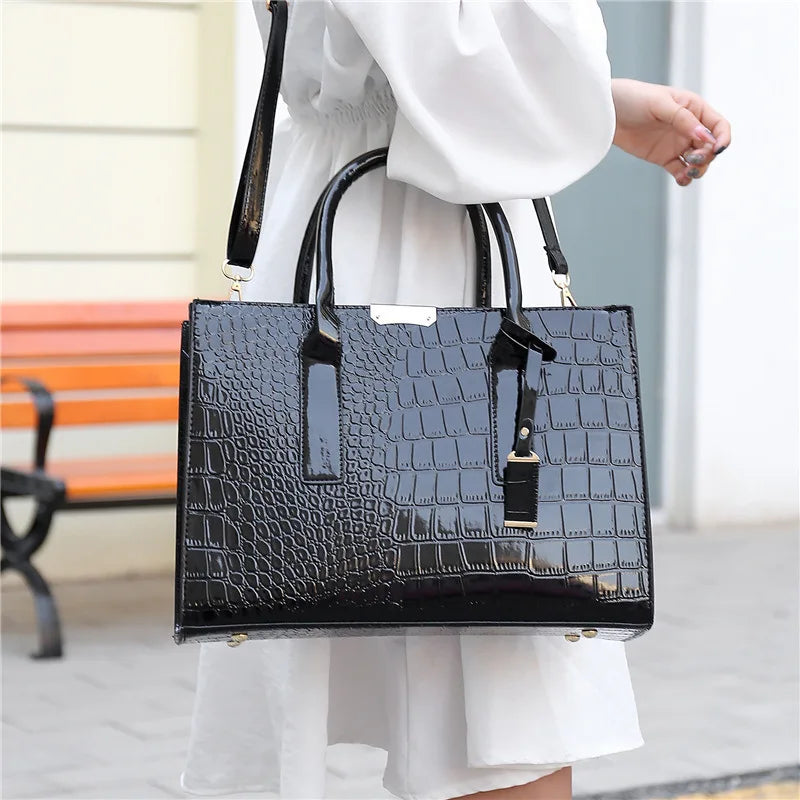 Croc Pattern Handbag