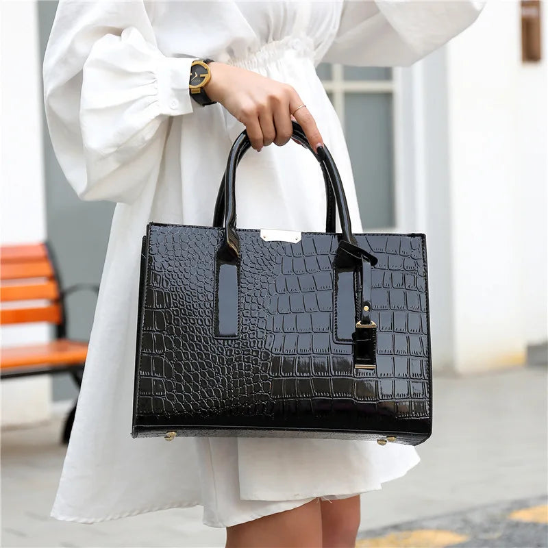 Croc Pattern Handbag