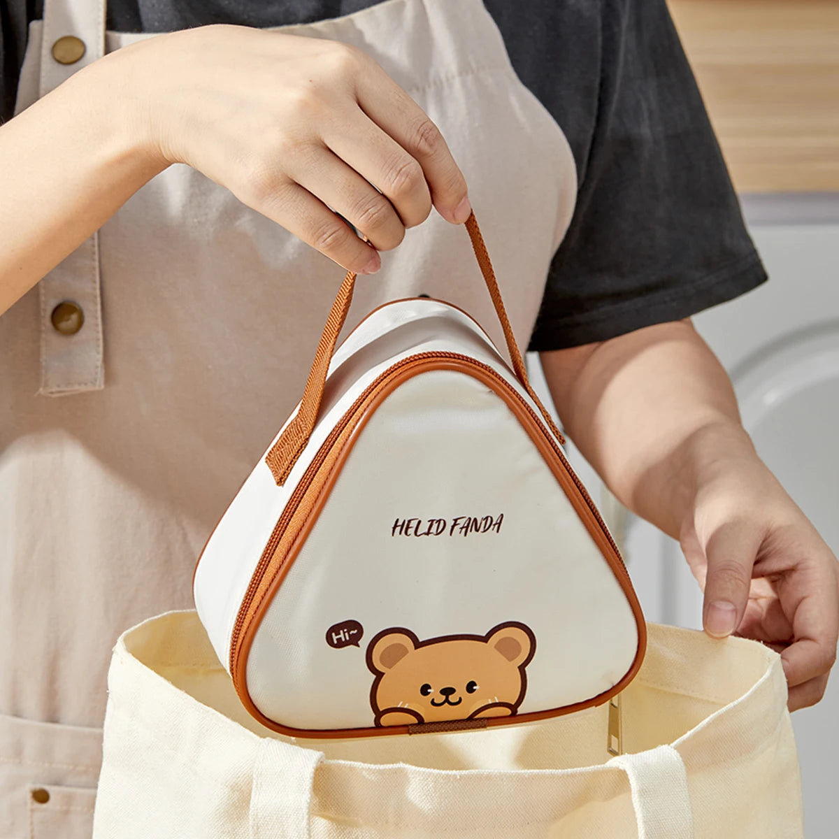 Cute Cartoon Thermal Lunch Bag