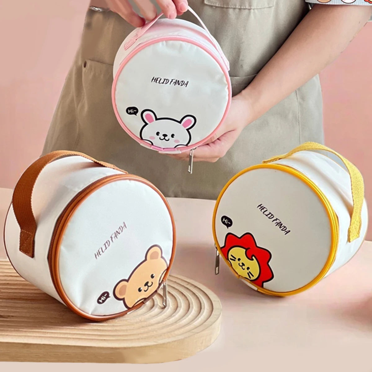 Cute Cartoon Thermal Lunch Bag