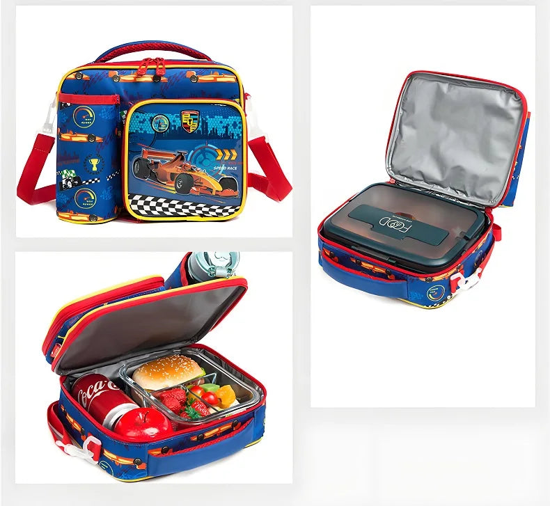 Dinosaur Cartoon Kids Lunch Bag