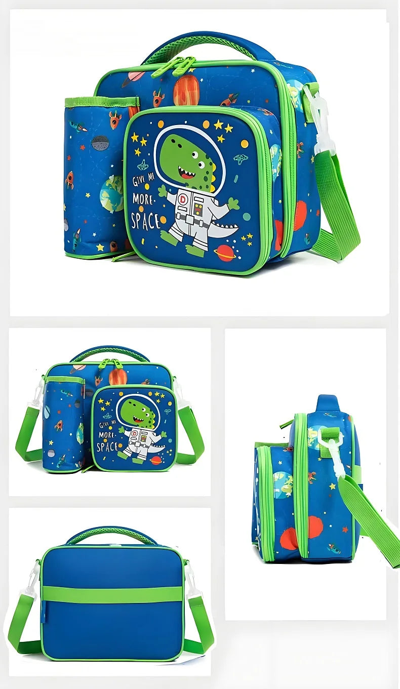 Dinosaur Cartoon Kids Lunch Bag