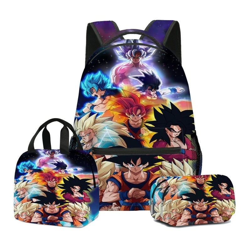 Dragon Ball Goku 3PC Backpack Set