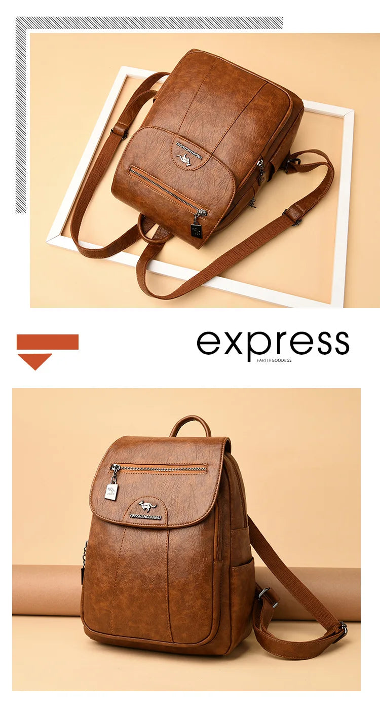 Elegant Leather Backpack